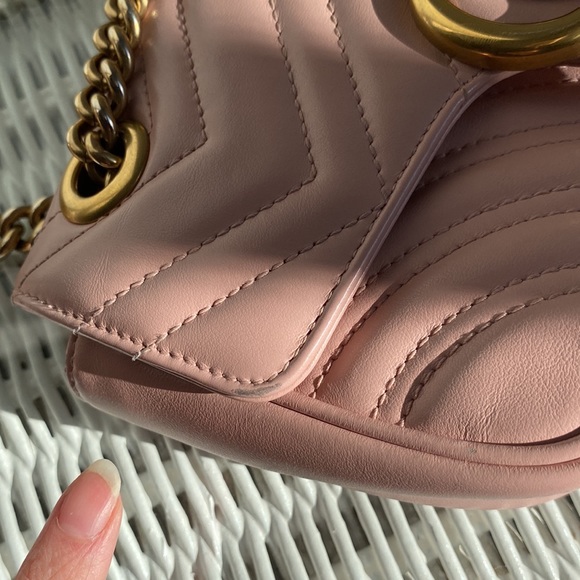 Gucci Mini Marmont 2.0 shoulder bag. Pink 💗 - Picture 9 of 15